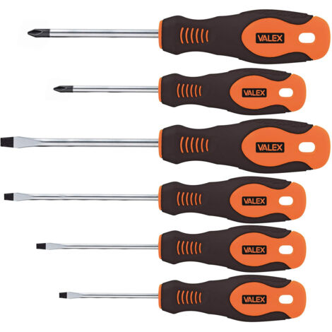 Set serie 6 pezzi cacciavite cacciaviti taglio flat + phillips valex 1463891