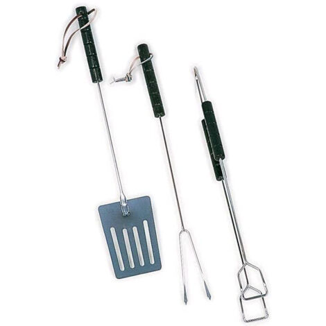Set service 3 pièces Acier 37 cm