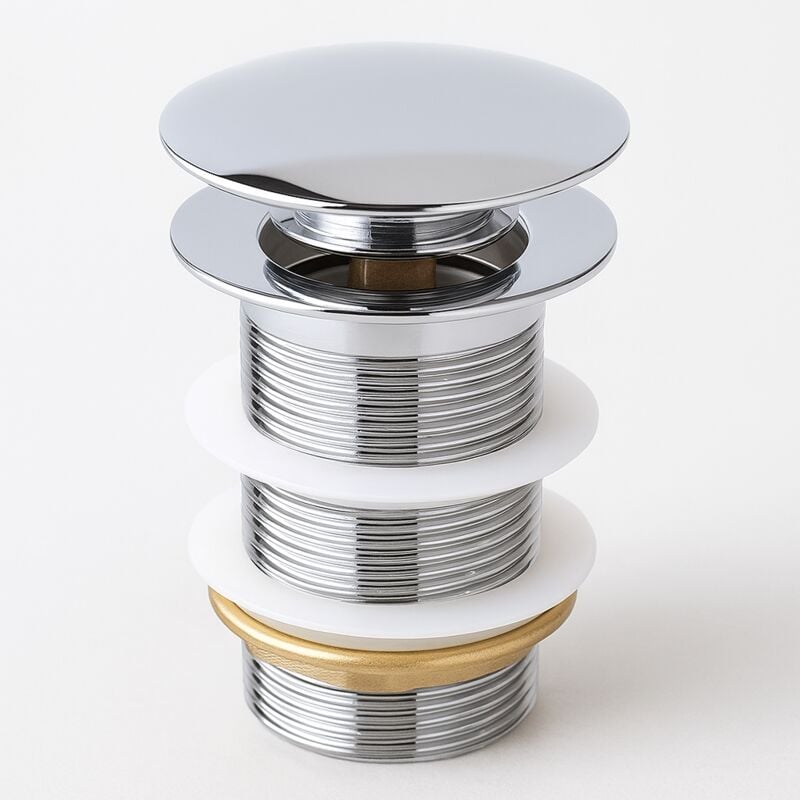 Badplaats - Bouchon de Vidange Chromé Bouchon Pop Up pour Lava