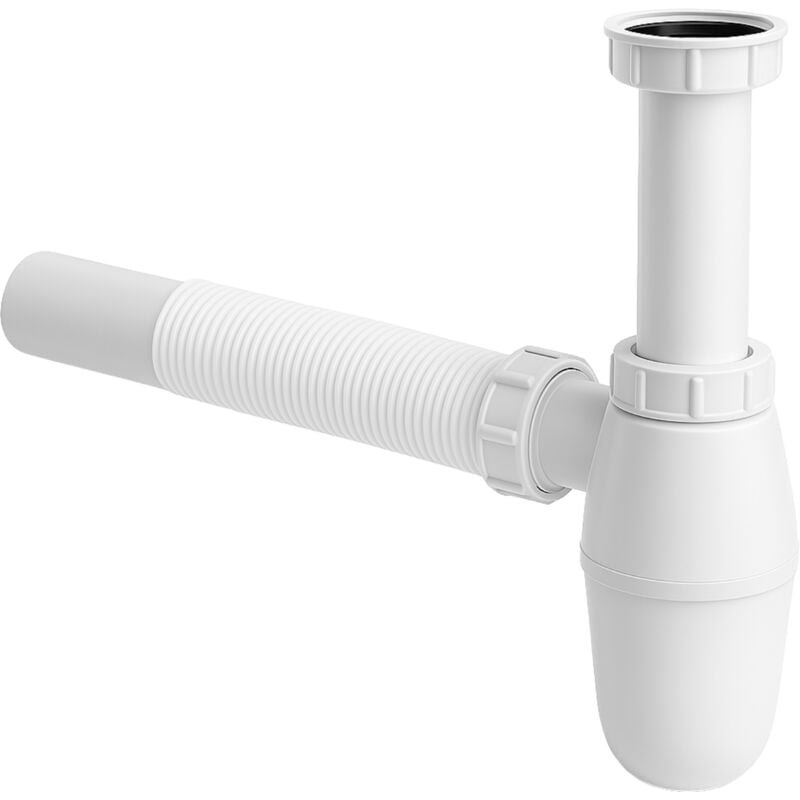 Badplaats - Siphon de salle de bain avec tuyau d'évacuation -
