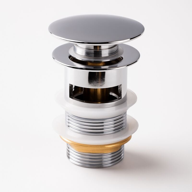 Badplaats - Bouchon de Vidange Chromé Bouchon Pop Up pour