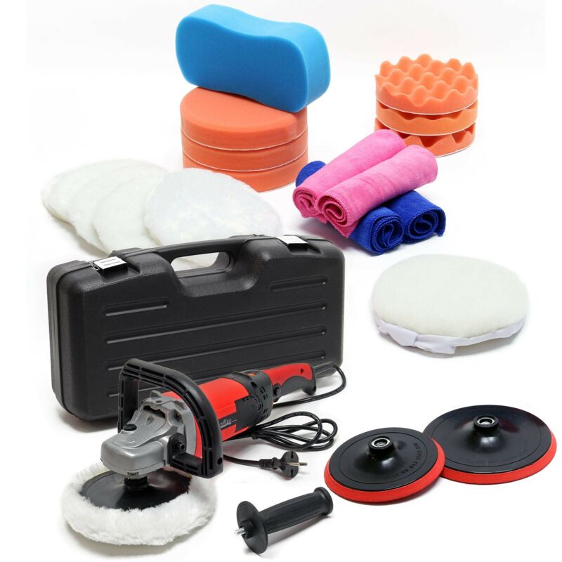 Image of Helloshop26 - Set smerigliatrice lucidatrice 26 pezzi 1500 watt 3000 giri/min max lucidatrice lucidatrice 160000694