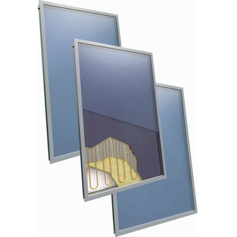 Set solaire 2plus toit plat ballon solaire 300 litres 3 capteurs