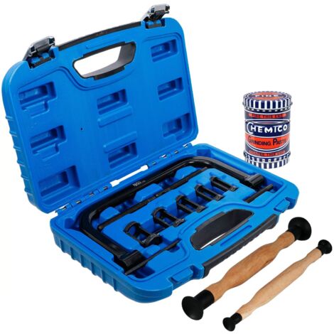 SET, SOLLEVATORE VALVOLA UNIVERSALE BGS 12 PEZZI + COMPOSTO DI LAPPATURA + 2 UTENSILI DI LAPPATURA