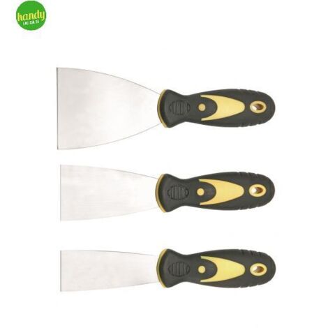 Set spatole in acciaio INOX 3 pz.