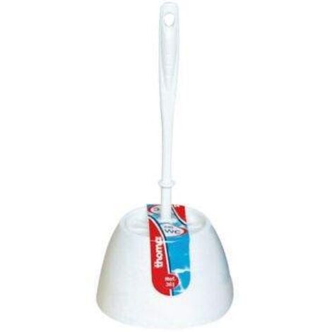 Set Spazzola e Supporto per WC Bianco