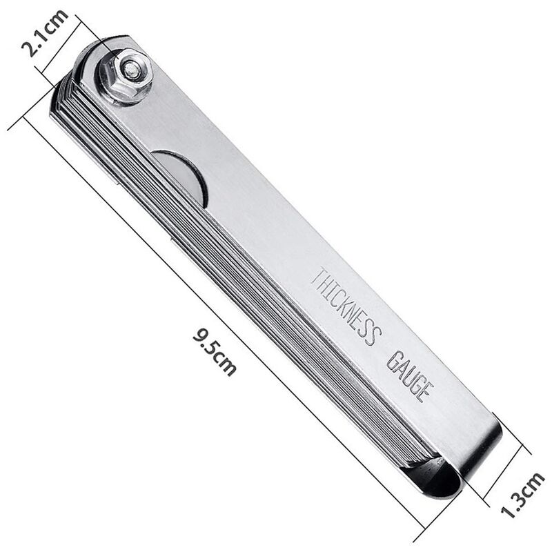 Set spessimetri 32 strisce in acciaio inox misura