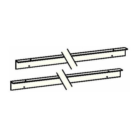Set staffe per architrave per guida G-SR / BG bianco 9016 DORMAKABA