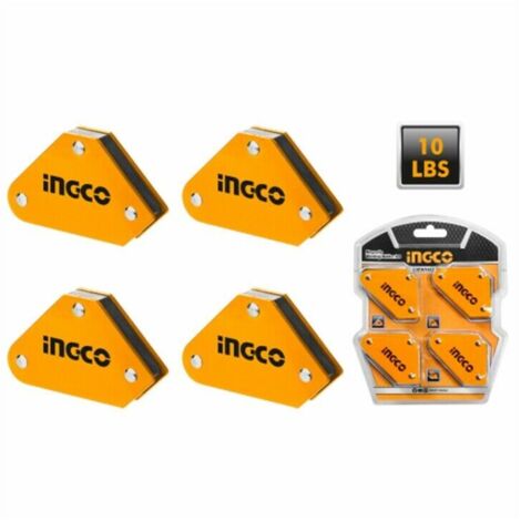 Set supporti magnetici per saldatura Posizionatori 4 pz - Ingco AMWH4001