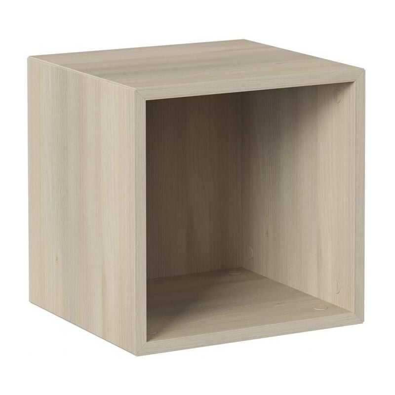 Abitare - Cube mural 37,5x35x37,5 cm chêne avec un compartiment - Zara