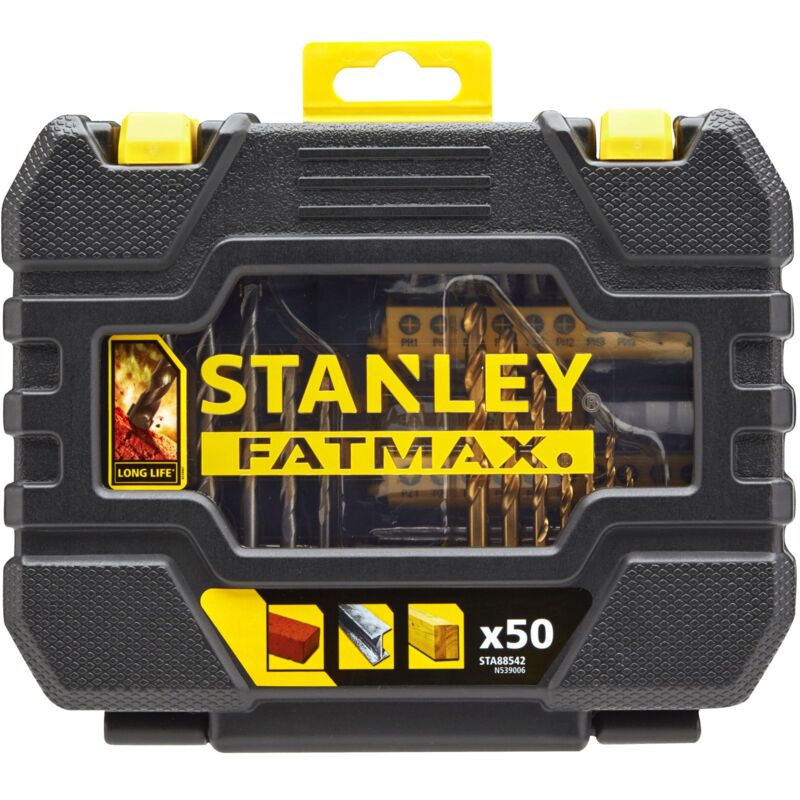 Stanley - Kit de 50 pièces pour le perçage et le vissage STA88542-XJ