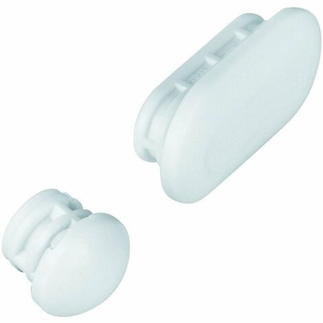 Set tampone 49530 per sedile e coperchio del water in ceramica da costruzione bianca