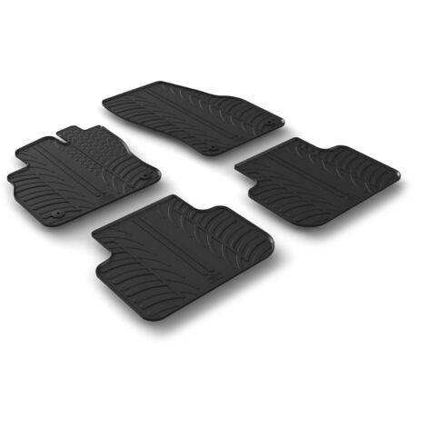 Set tappeti su misura in gomma - compatibile per  Audi Q3 (01/1907/25) -  Audi Q3 Sportback (10/1907/25)