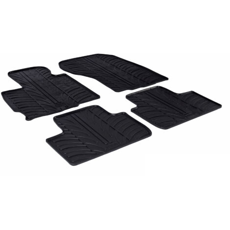 Set tappeti su misura in gomma - compatibile per Citroen C4 Aircross (04/1212/17) - Mitsubishi ASX (07/1012/12)