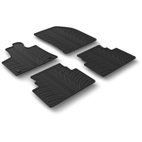 Set tappeti su misura in gomma - compatibile per Citroen C5 Aircross (12/1807/25)
