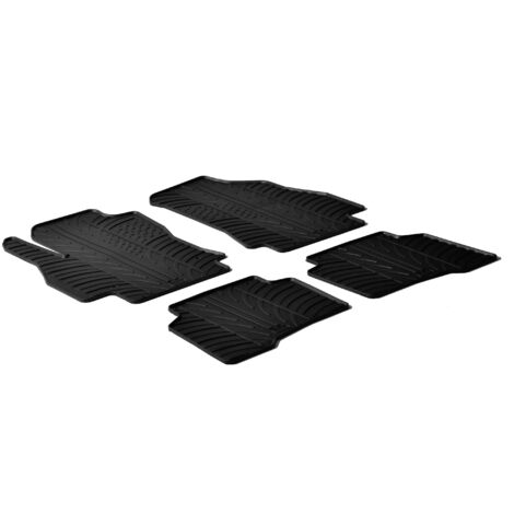 Set tappeti su misura in gomma - compatibile per Citroen Nemo 5p (12/0803/14) - Citroen Nemo Van (12/0803/14) - Fiat Fiorino (11/0712/24) - Fiat Qubo 5p (09/0805/20) - Peugeot Bipper (05/0809/17)