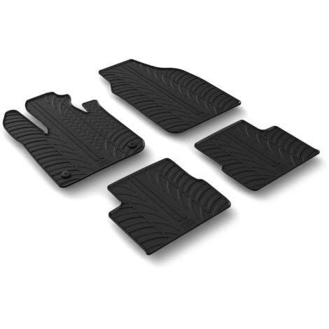 Set tappeti su misura in gomma - compatibile per Fiat 500e 3p (04/20) elettrica