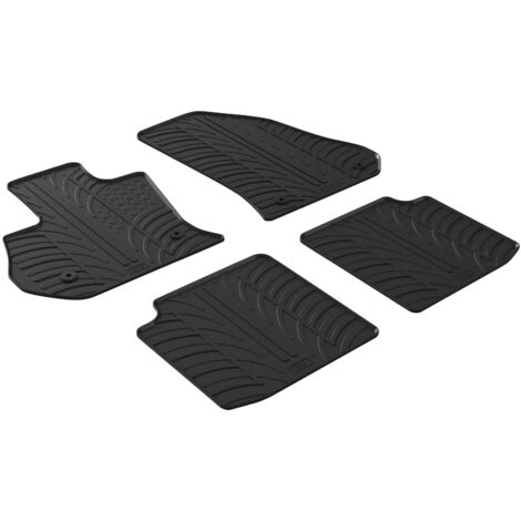 Set tappeti su misura in gomma - compatibile per  Fiat 500L (06/1712/22) manuale -  Fiat 500L Cross (06/1712/22) manuale -  Fiat 500L Wagon (06/1703/21) manuale
