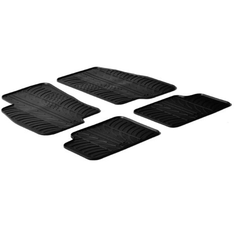 Set tappeti su misura in gomma - compatibile per  Fiat Grande Punto 3p (09/0504/12) -  Fiat Grande Punto 5p (09/0504/12) -  Fiat Linea (01/0711/14)