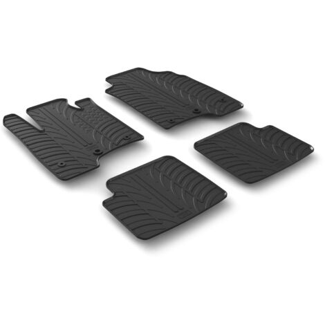 Set tappeti su misura in gomma - compatibile per Fiat Panda (02/1210/20) 2 fix lato guida, anche ibrida - Fiat Panda City Cross (10/14) - Fiat Panda (11/2005/24) anche ibrida - Fiat Panda Cross (1