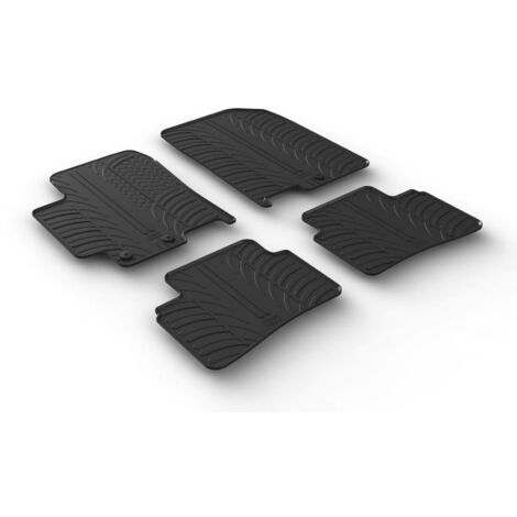 Set tappeti su misura in gomma - compatibile per  Kia Rio 5p (04/1708/20) -  Kia Stonic (10/1709/20) -  Kia Rio 5p (09/2012/23) -  Kia Stonic (10/20)