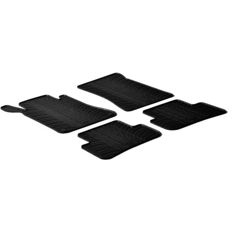 Set tappeti su misura in gomma - compatibile per Mercedes Classe C 4p (05/0001/07) - Mercedes Classe C sw (04/0112/07)