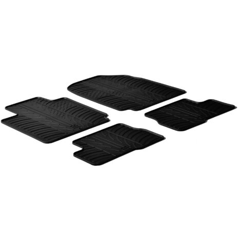 Set tappeti su misura in gomma - compatibile per Nissan Micra 3p (01/0310/10) - Nissan Micra 5p (01/0310/10)
