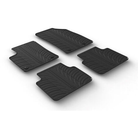 Set tappeti su misura in gomma - compatibile per Opel Crossland X (06/1709/20) - Opel Crossland (10/2007/24)