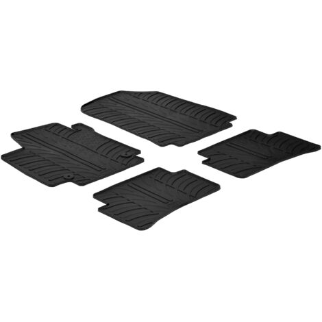 Set tappeti su misura in gomma - compatibile per Renault Captur (05/1311/19) - Renault Clio IV 5p (10/1207/19) - Renault Clio IV Generation (08/1903/20) - Renault Clio IV Sporter (04/1303/20)