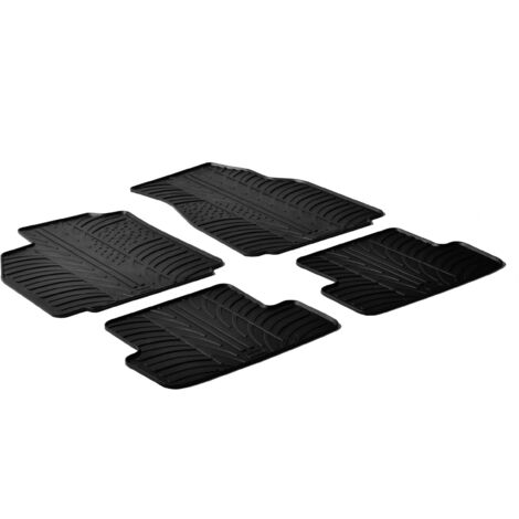 Set tappeti su misura in gomma - compatibile per Renault Megane II 3p (10/0210/08) - Renault Megane II 4p (10/0310/08) - Renault Megane II 5p (10/0210/08) - Renault Megane II Grandtour (09/0308/09