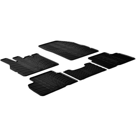 Set tappeti su misura in gomma - compatibile per Renault Scenic 7 posti (05/0910/16) - Renault Scenic X-Mod 5 posti (09/0909/16)