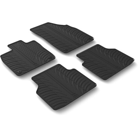 Set tappeti su misura in gomma - compatibile per  Skoda Enyaq 5p (11/2012/24) elettrica -  Skoda Enyaq Coupè IV (09/2212/24) elettrica -  Skoda Enyaq 5p (01/25) elettrica -  Skoda Enyaq Coupè IV (01/2