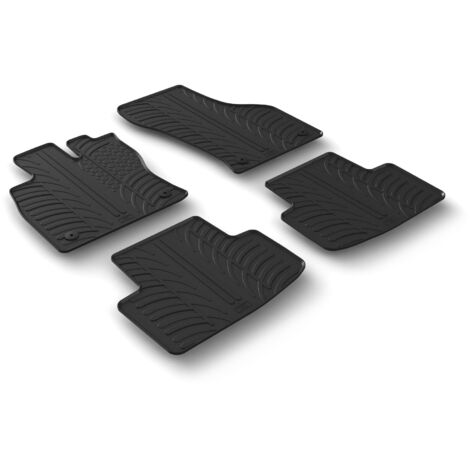 Set tappeti su misura in gomma - compatibile per Skoda Octavia 5p (06/2002/24) no ibrida - Skoda Octavia Wagon (06/2002/24) no ibrida - Skoda Octavia 5p (03/24) no ibrida - Skoda Octavia Wagon (03