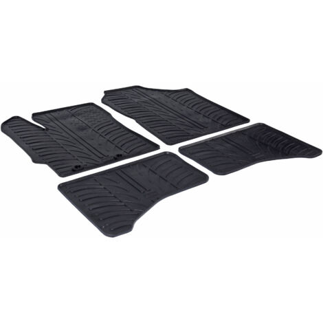 Set tappeti su misura in gomma - compatibile per Toyota Yaris 3p (10/1112/17) ibrida - Toyota Yaris 5p (10/1108/20) ibrida