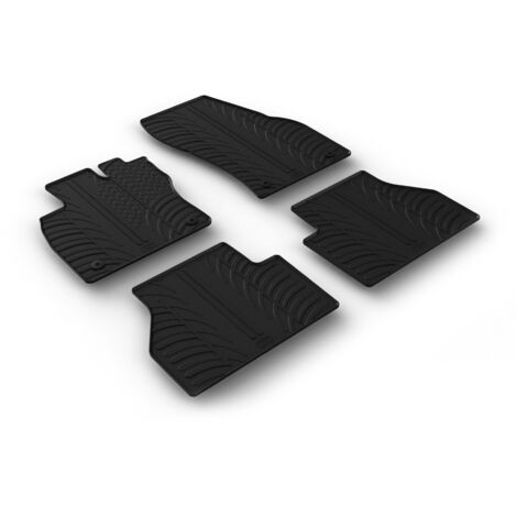 Set tappeti su misura in gomma - compatibile per  Volkswagen Caddy Life (01/21) manuale -  Ford Tourneo Connect (03/22) manuale