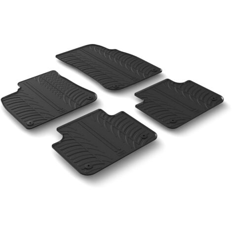 Set tappeti su misura in gomma - compatibile per Volkswagen Touareg (07/18) automatico