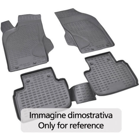 Set tappeti su misura in TPE - compatibile per  Peugeot 207 3p (05/0611/12) -  Peugeot 207 5p (05/0611/12) -  Peugeot 207 Plus 3p (02/1308/14) -  Peugeot 207 Plus 5p (02/1308/14) -  Peugeot 207 sw (07