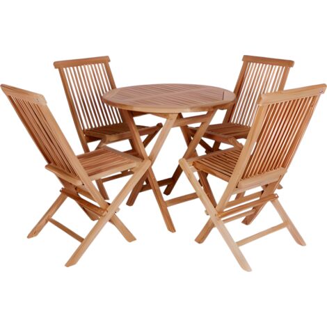 SET TAVOLO + 4 SEDIE IN TEAK
