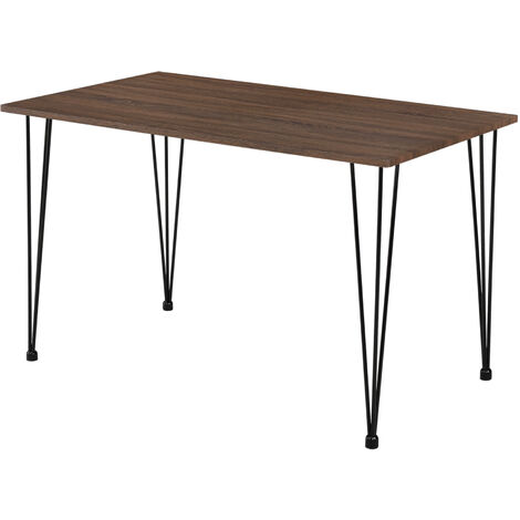 Set tavolo da pranzo con sedie per cucina salone in legno grigio