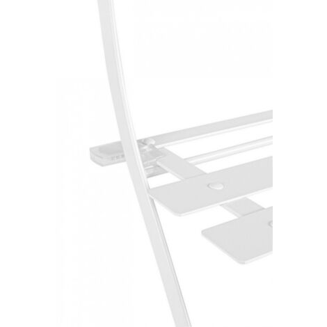Set tavolo da terrazzo con sedie salvaspazio - WISSANT - Colore: Bianco