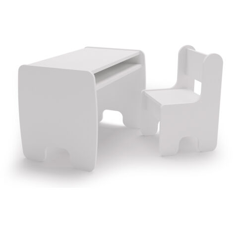 Set tavolo + sedia per bambini - bianco