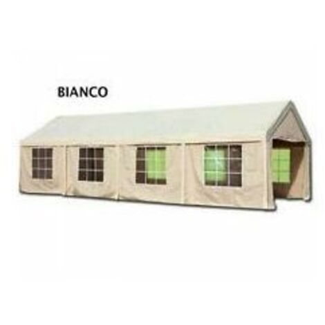Set teli laterali di ricambio colore bianco per gazebo Carport Magnum 3x6 mt teli esterni