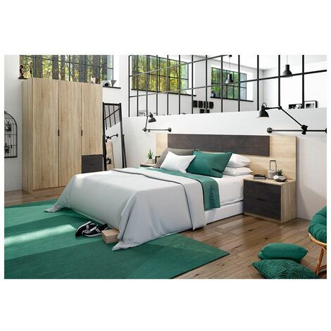 Testata Letto 162X9X137 Legno Rattan Bianco Velato - Letti, testiera,  comodino, comodino