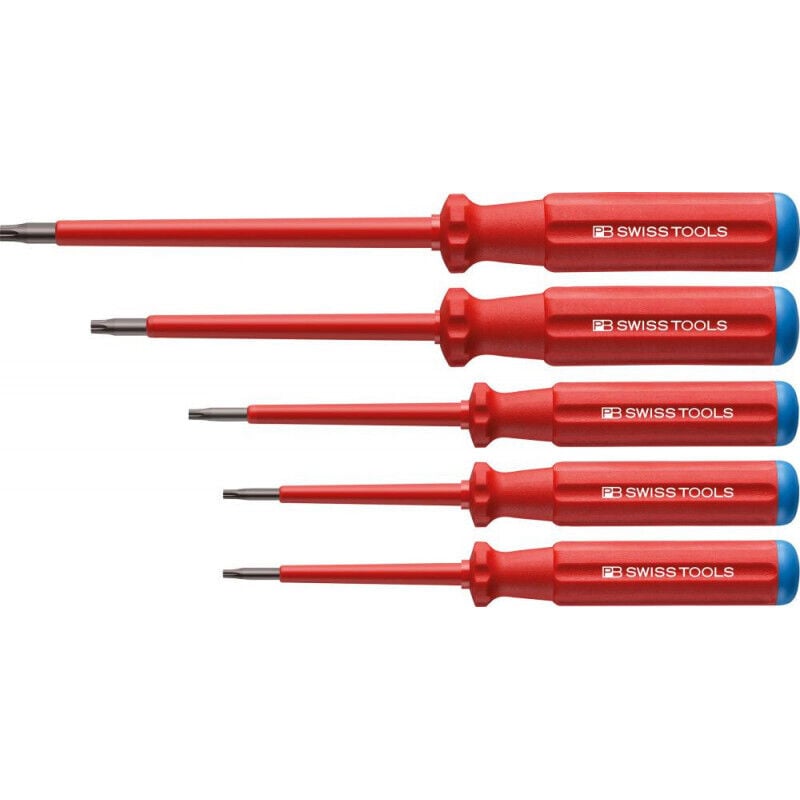 Set Tournevis VDE 5-unités Torx en carton Classic PB Swiss Tools