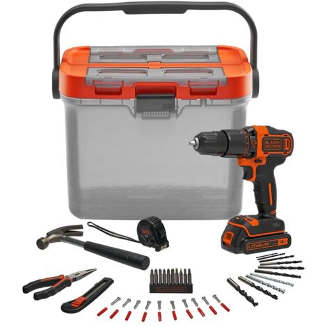 Set trapano e accessori Black & Decker bcksb05-qw 18 V