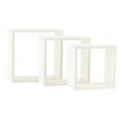 Cubo da parete bianco frassinato - Spazio Casa