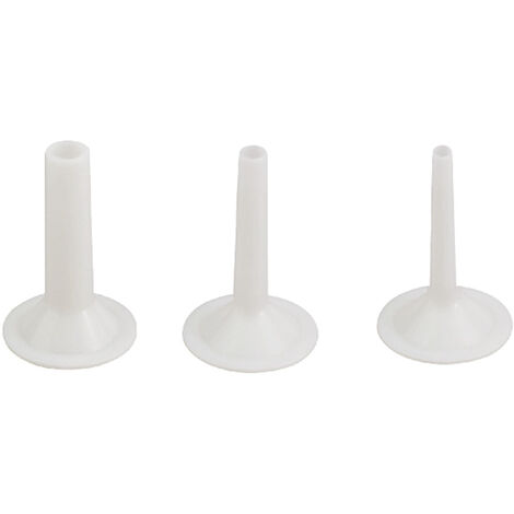 Set tre imbuti insaccatori per tritacarne elettrico Reber - N°12 - Conf. 2 pezzi (15 - 25 mm)
