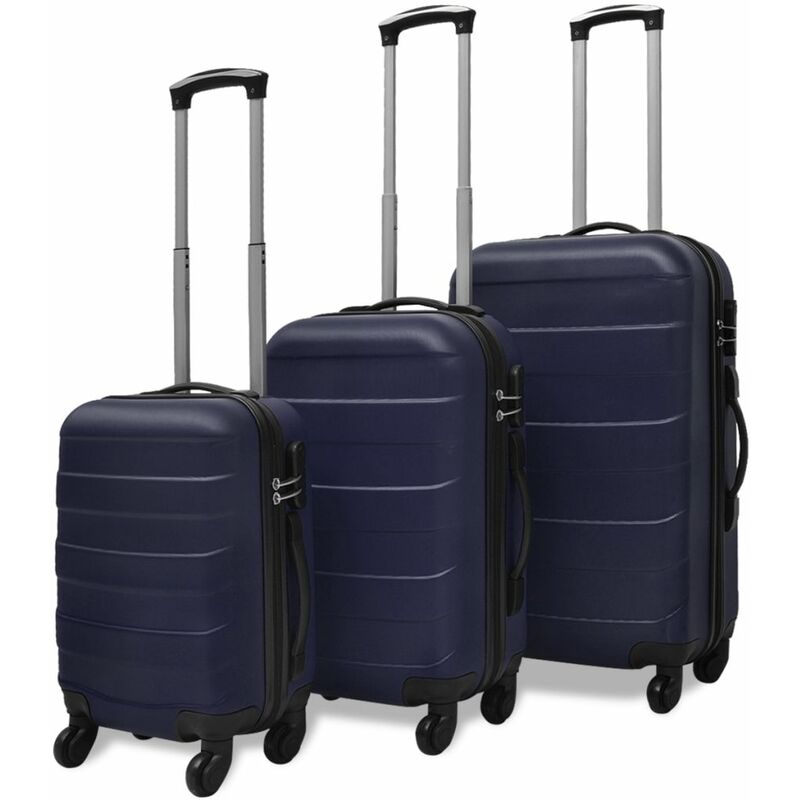 

Set Trolley Maleta Rigida Tres Uds. Azul