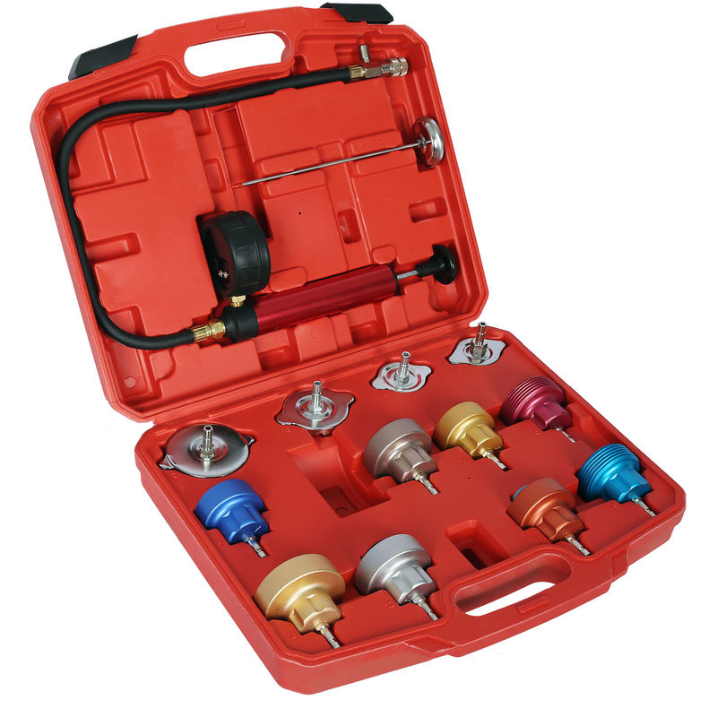 

Set universal comprobación rellenado sistema refrigeración 14 piezas para diversos modelos automóvil