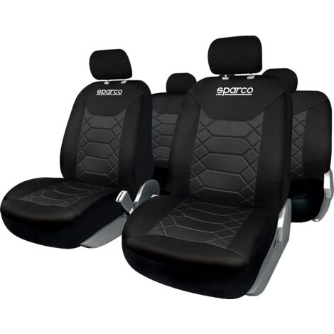 Set universale  SPC1016 coprisedili auto completo nero nido d'ape
